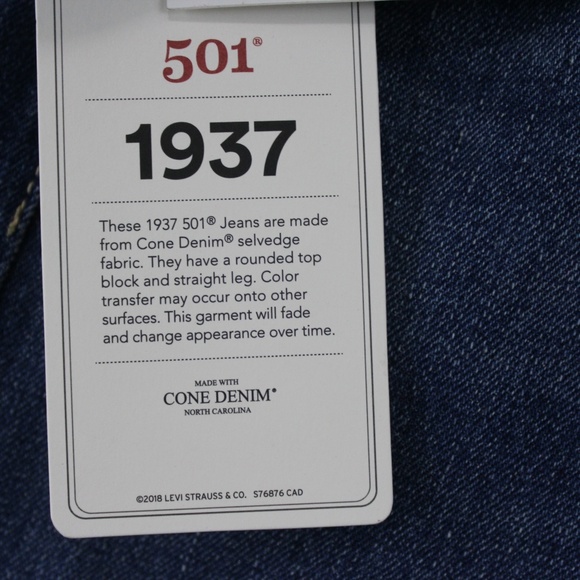 Levi's LVC Vintage Clothing 1937 501 Big E R478 - Picture 5 of 8